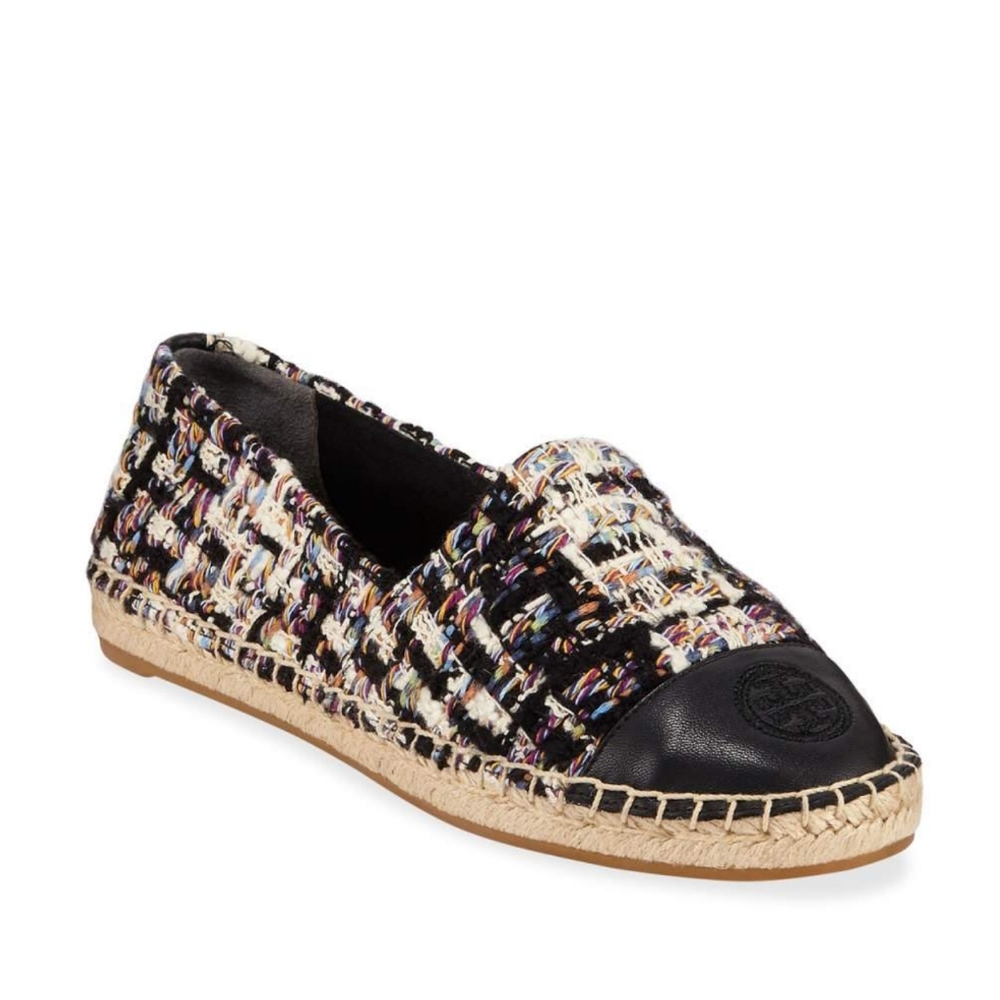 Tory Burch Color Block Tweed Espadrilles - Picture 1 of 8